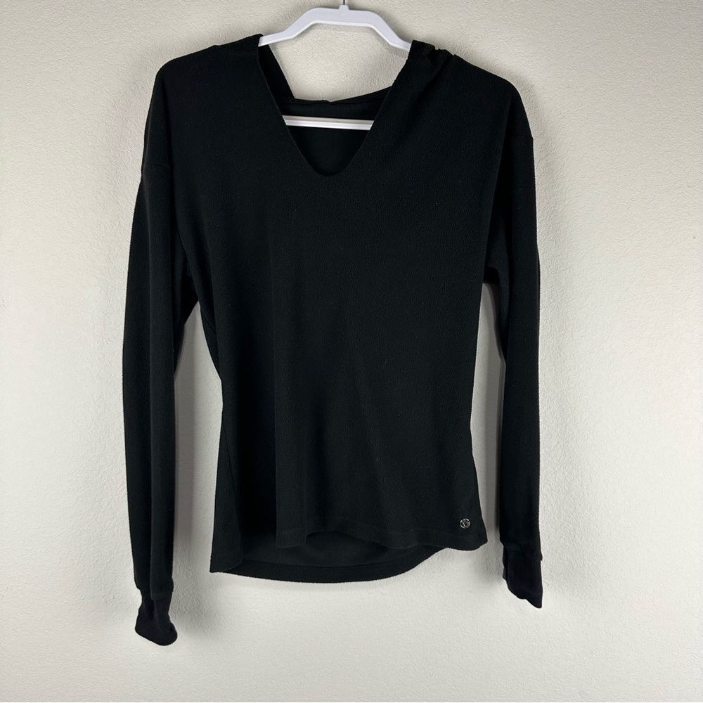 BuffBunny Black Makeover Lightweight Fleece Pullover Size Medium